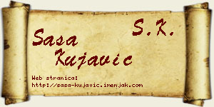 Saša Kujavić vizit kartica